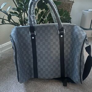 Gray Patterned Air Jordan Duffel